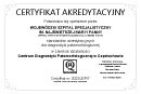 CERTYFIKAT AKREDYTACYJNY DLA CENTRUM DIAGNOSTYKI PATOMORFOLOGICZNEJ