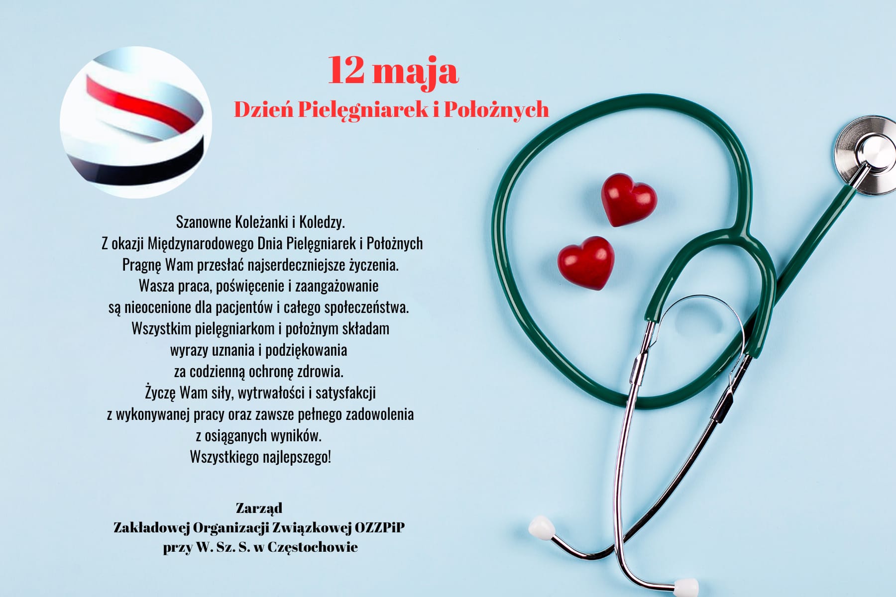 Dzień Pilegniarki zyczenia 